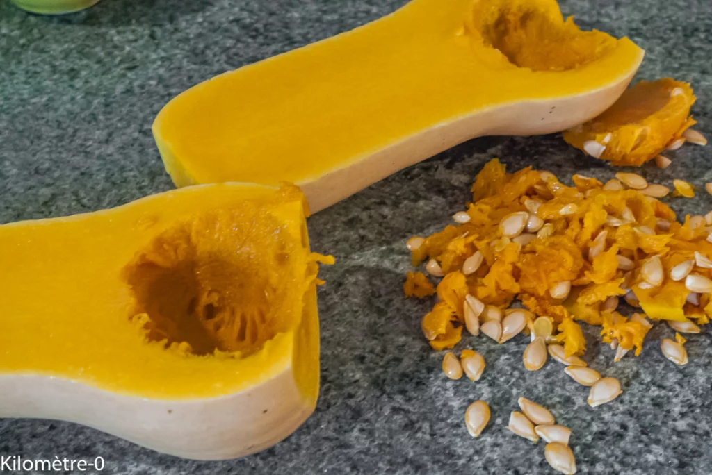 Gratin de merlu à la courge butternut - Étape 1