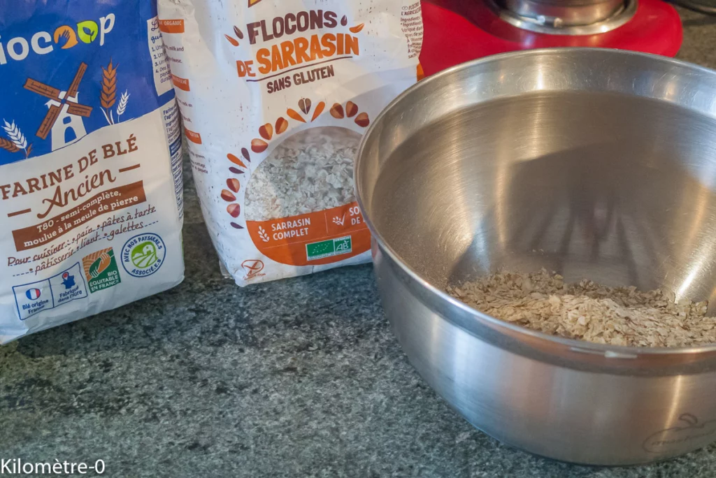 Crackers aux graines de courge - Étape 1