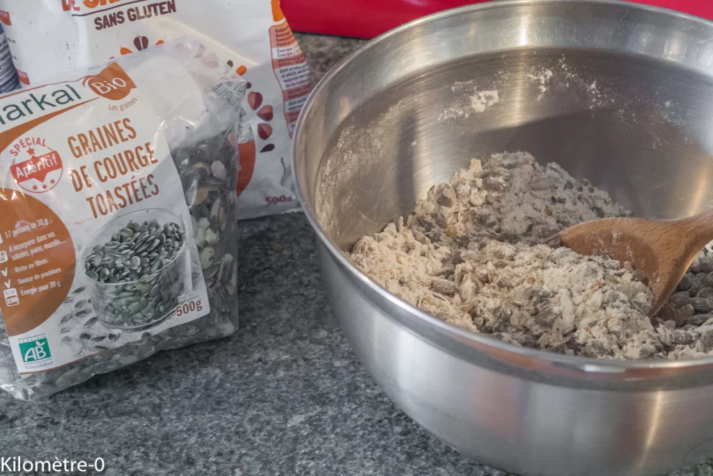 Crackers aux graines de courge - Étape 2