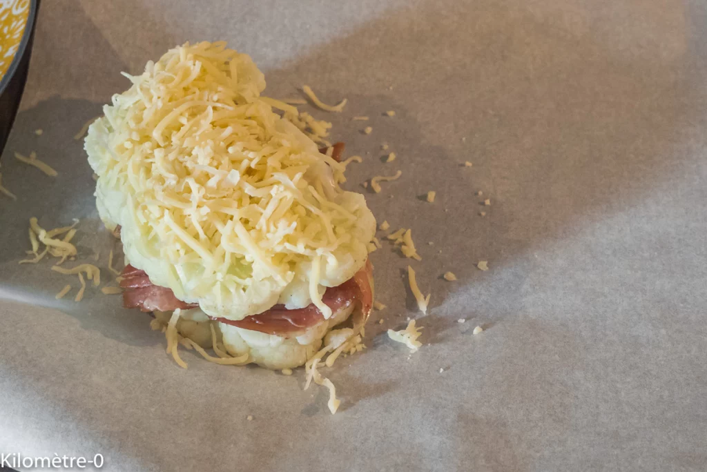 Burger de chou fleur au confit de canard - Étape 4