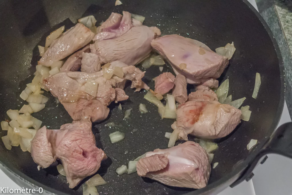 Poêlée de dinde aux haricots verts et aux cèpes - Étape 3