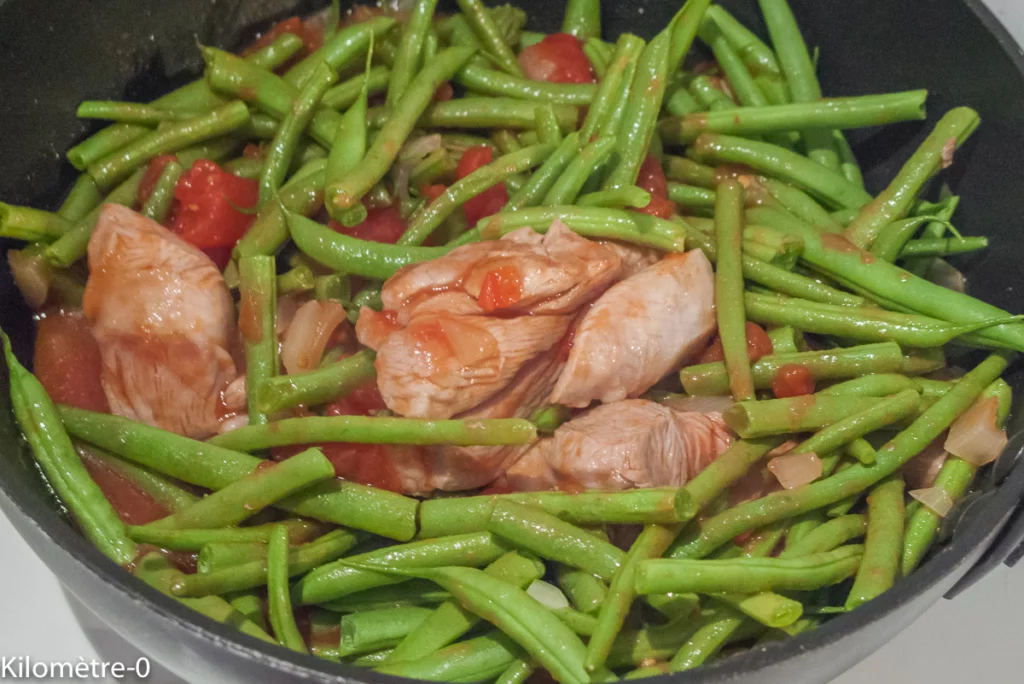 Poêlée de dinde aux haricots verts et aux cèpes - Étape 5