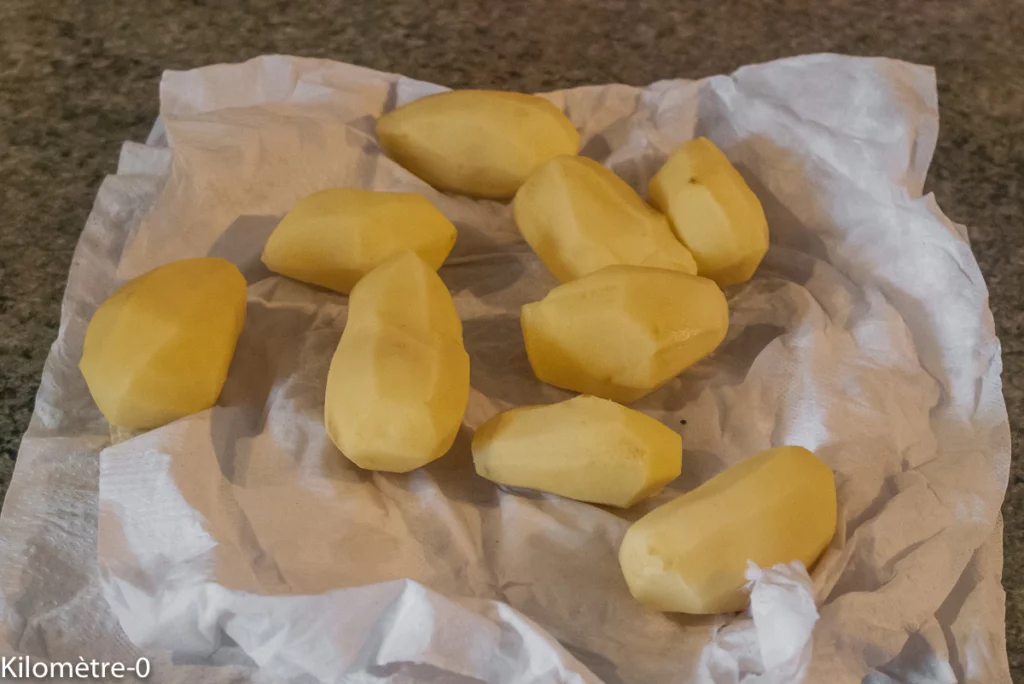 Scorsonères et pommes de terre sautées aux lardons et aux noix - Étape 5