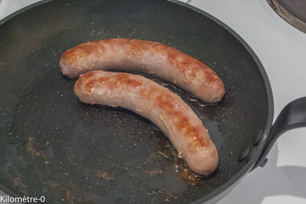 Gratin de brocolis aux saucisses - Étape 1