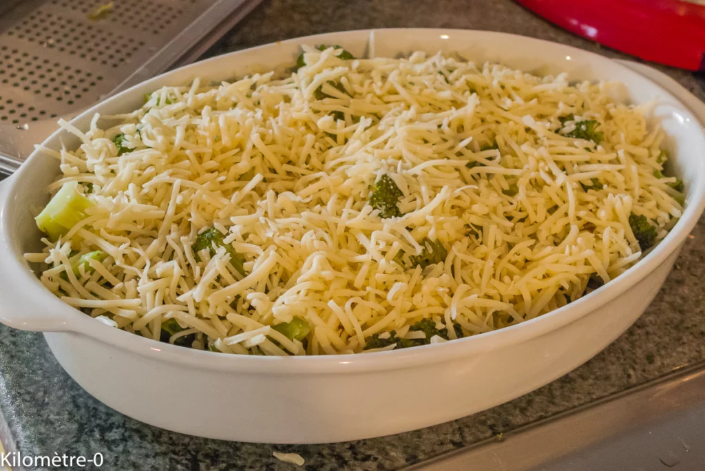 Gratin de brocolis aux saucisses - Étape 5