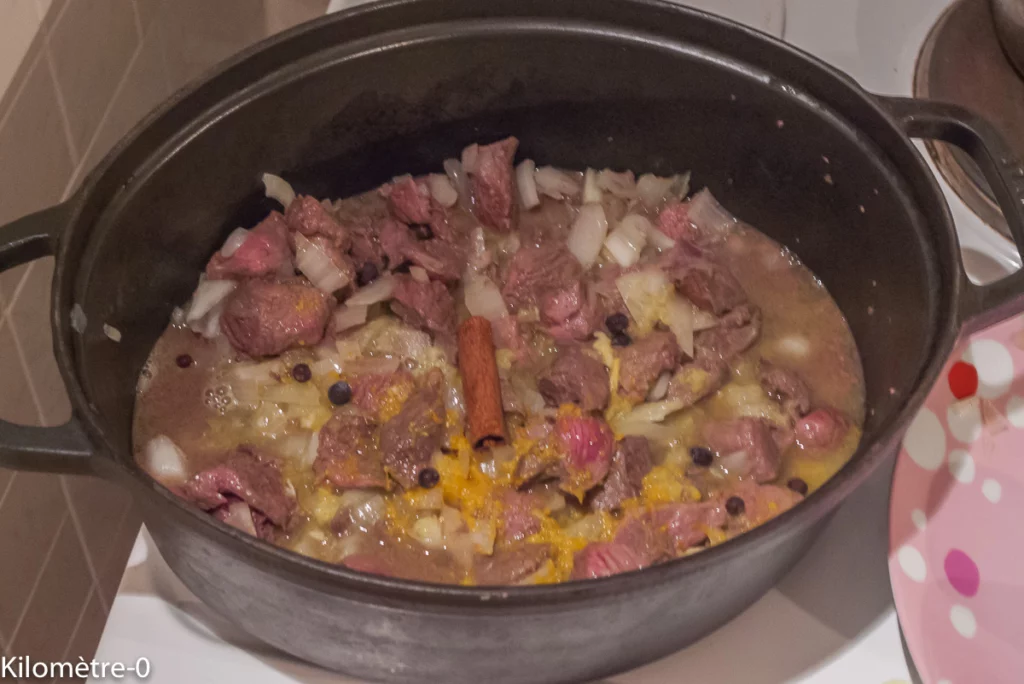 Mijoté de cerf à l&rsquo;orange et à la cannelle - Étape 4