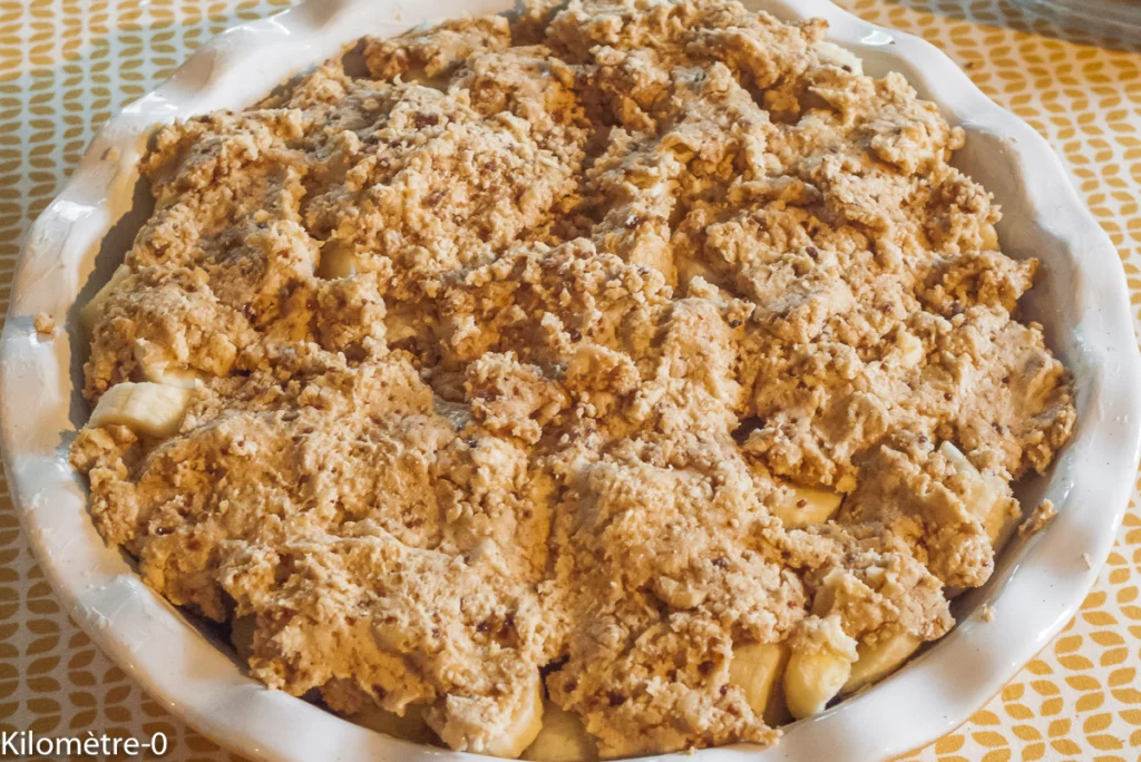 Cobbler aux pommes et aux bananes - Étape 5