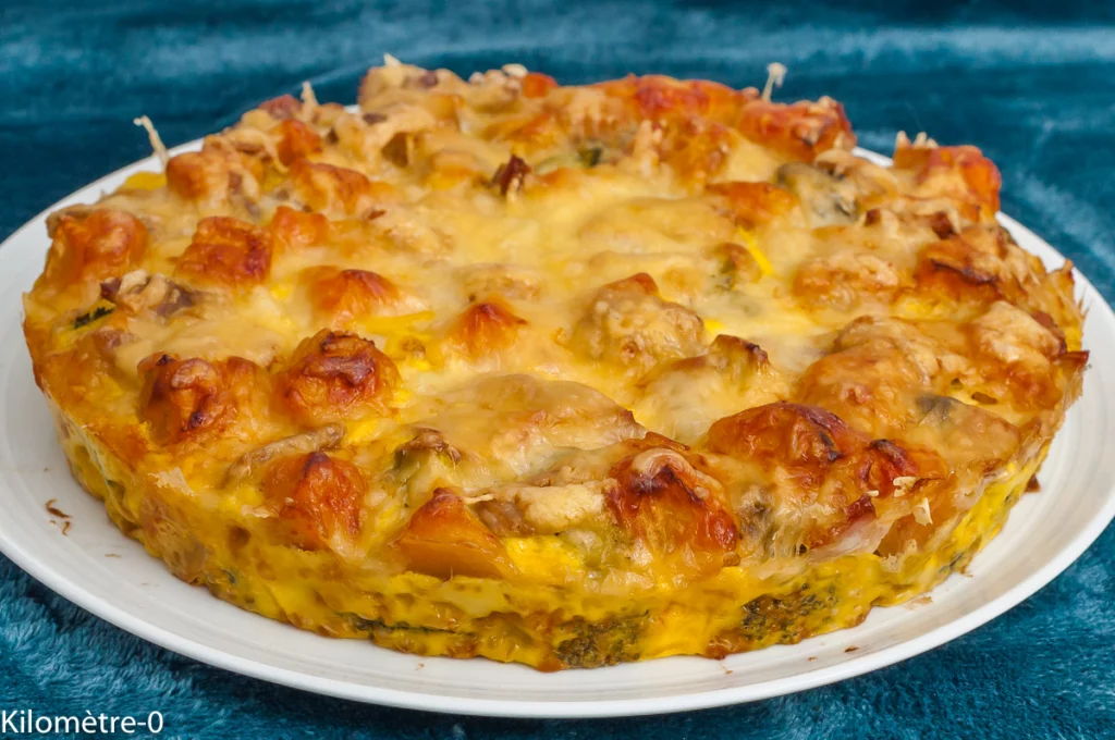 Clafoutis aux brocolis et patates douces - Étape 6