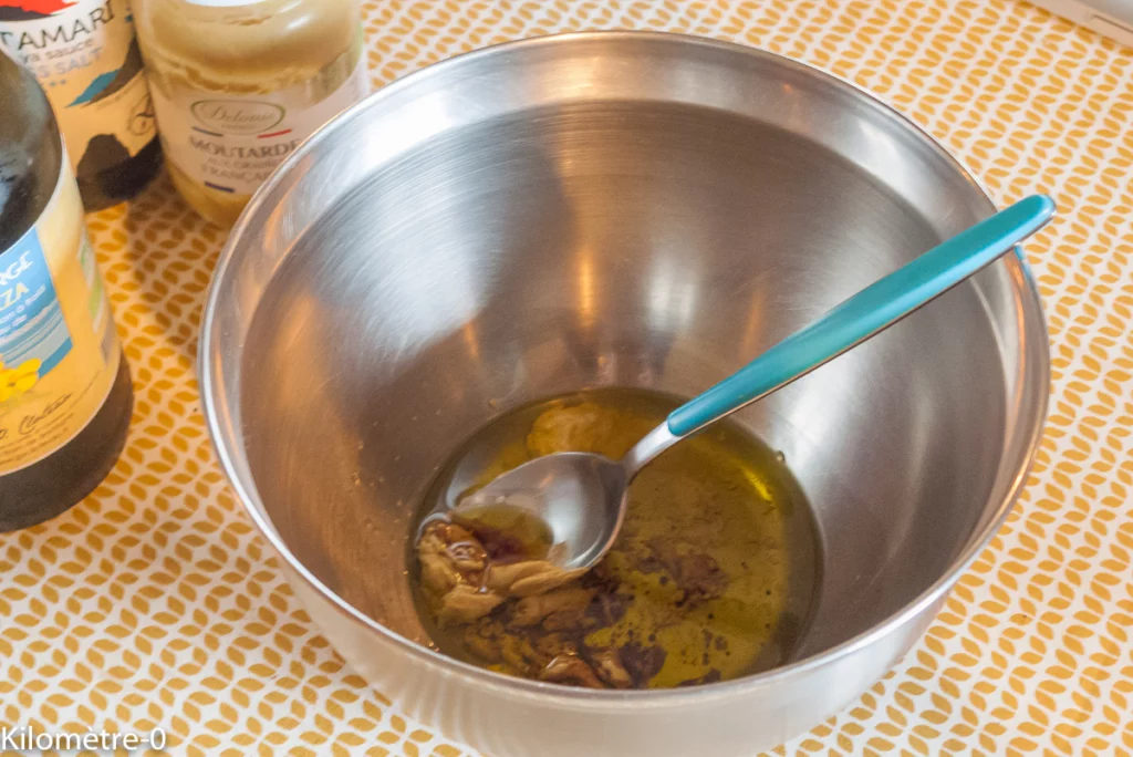 Salade de chou rouge au merlu - Étape 2