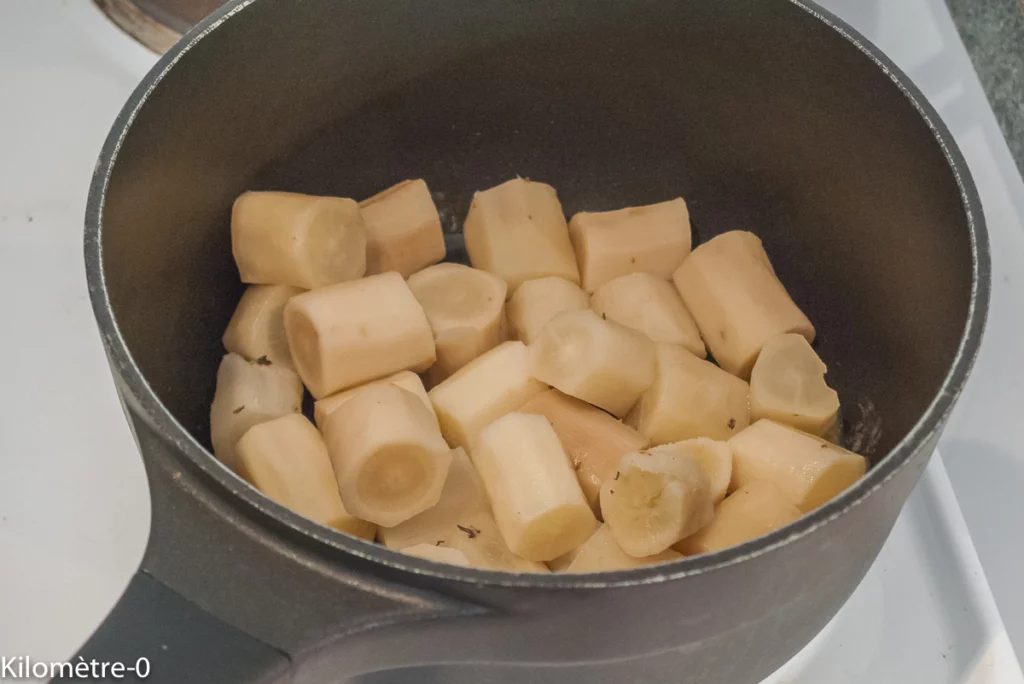 Poulet sauce barbecue, scorsonères à la crème - Étape 5