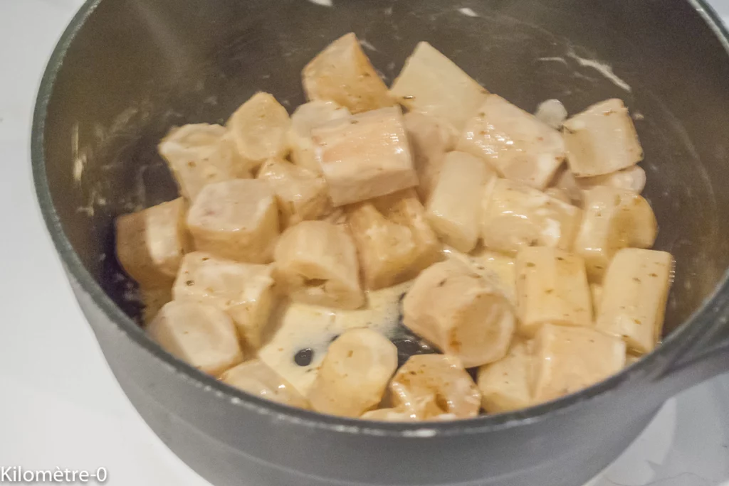 Poulet sauce barbecue, scorsonères à la crème - Étape 7