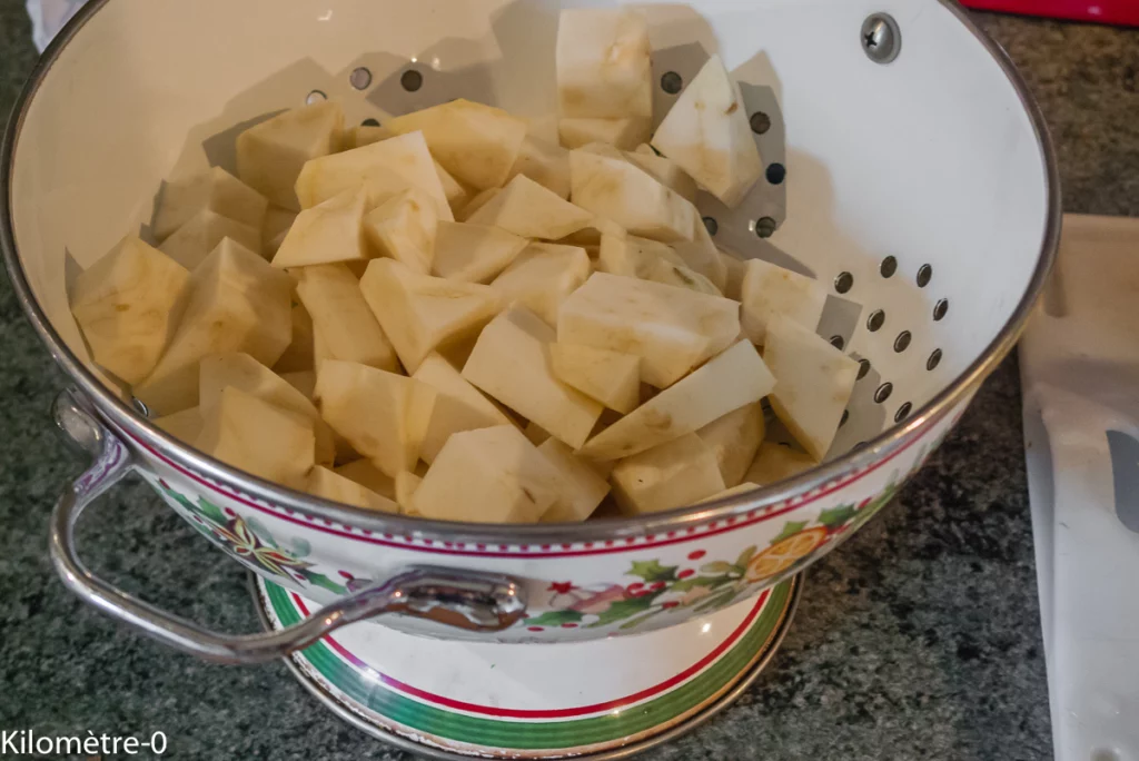 Cuisse de dinde aux épices cuite à basse température à la purée de céleri rave - Étape 3