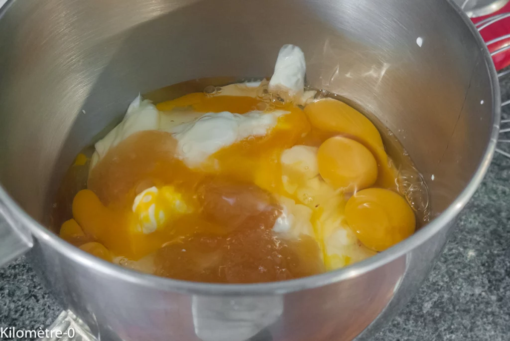 Dessert fromager aux framboises - Étape 2