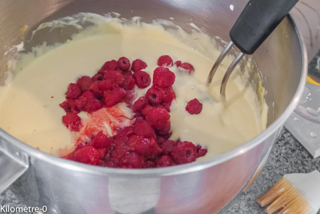 Dessert fromager aux framboises - Étape 4