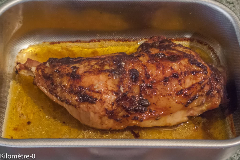 Cuisse de dinde aux épices cuite à basse température à la purée de céleri rave - Étape 7