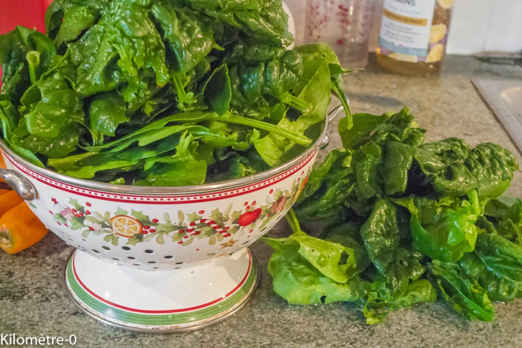 Chili de pois chiches aux épinards et aux amandes - Étape 6