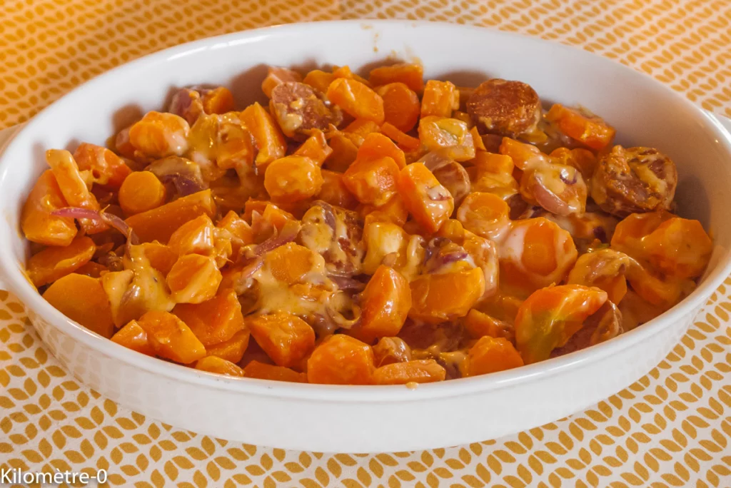 Gratin de carottes à la cancoillote et au chorizo - Étape 7