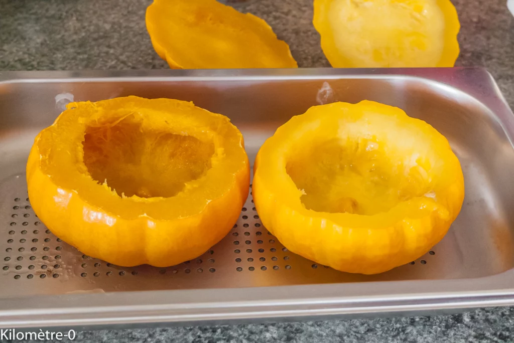 Courges Jack be little farcies aux merguez et aux oeufs - Étape 3