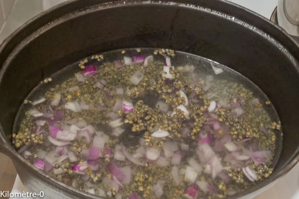 Mijoté de lentilles aux épinards et patates douces - Étape 2