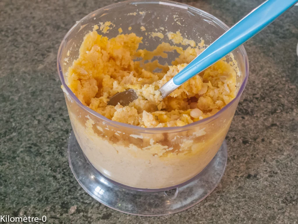 Boulettes de pois chiches et haricots blancs à la polenta et au fromage - Étape 4