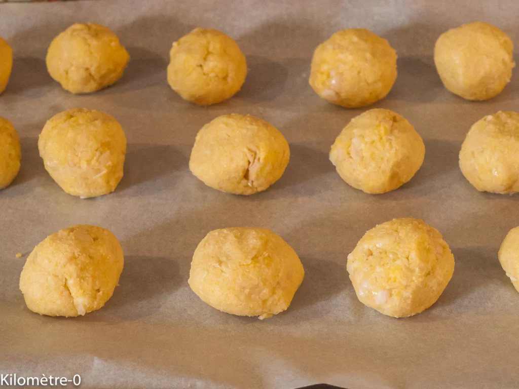 Boulettes de pois chiches et haricots blancs à la polenta et au fromage - Étape 5