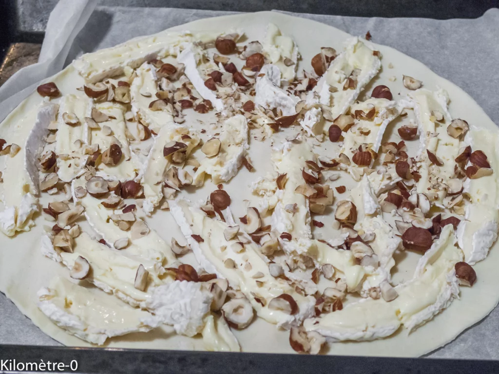 Tarte au camembert et aux graines de grenade - Étape 2