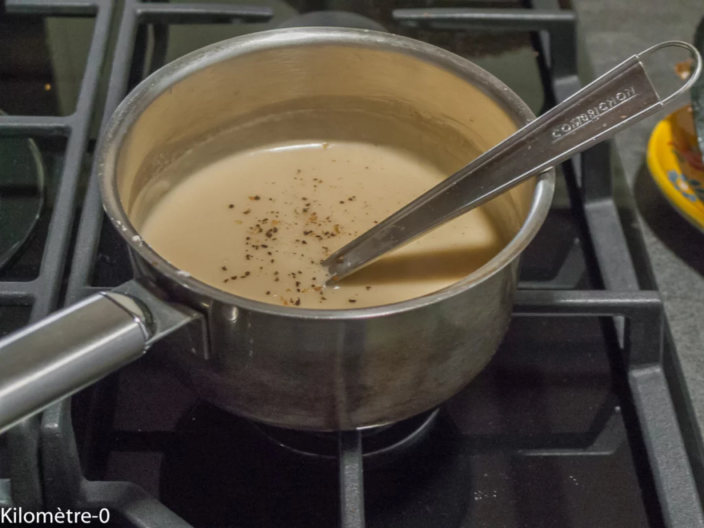 Coquilles saint jacques aux champignons et à la béchamel - Étape 2