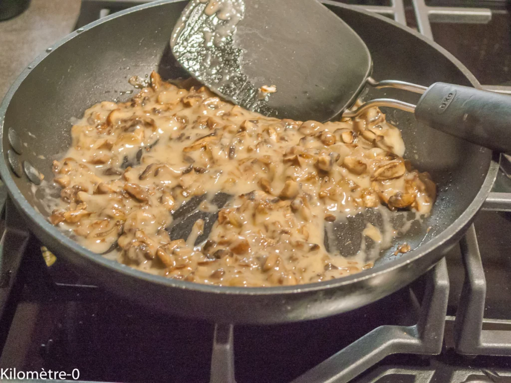 Coquilles saint jacques aux champignons et à la béchamel - Étape 5