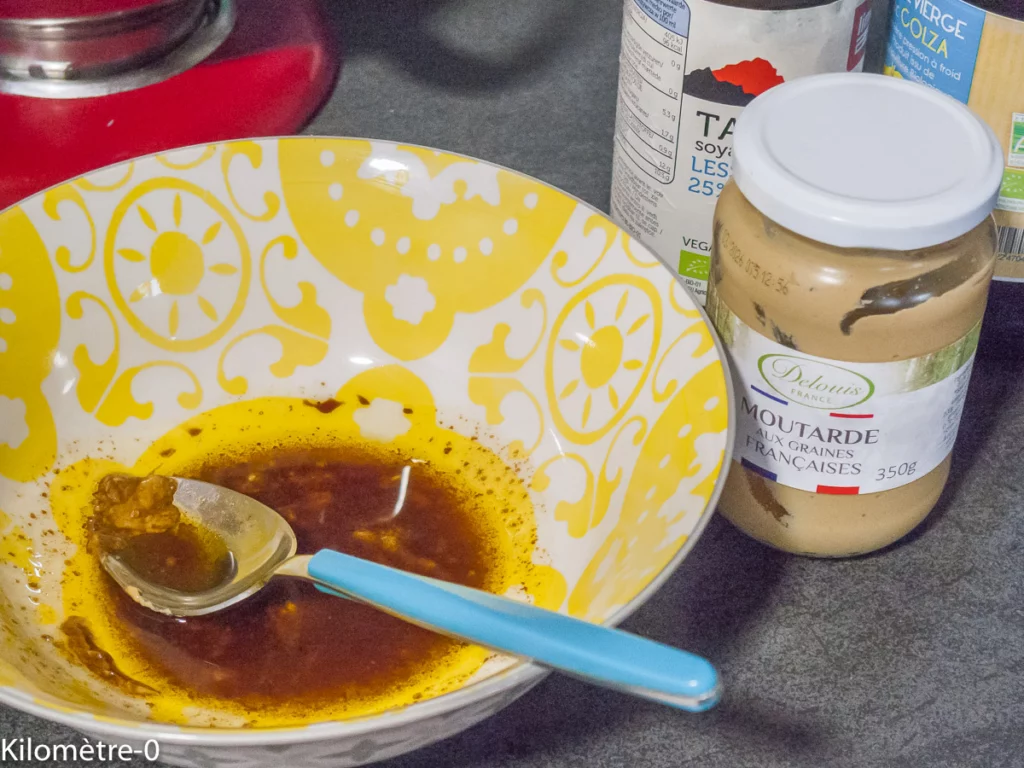 Salade de crevettes, mâche et grenade - Étape 1