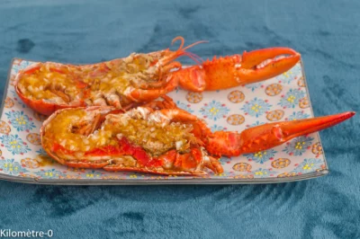 Photo de recette de homard, grillé, agrumes, beurre, sauce, four, clémentines, orange, facile, rapide, Kilomètre-0, blog de cuisine réalisée à partir de produits de saison et issus de circuits courts
