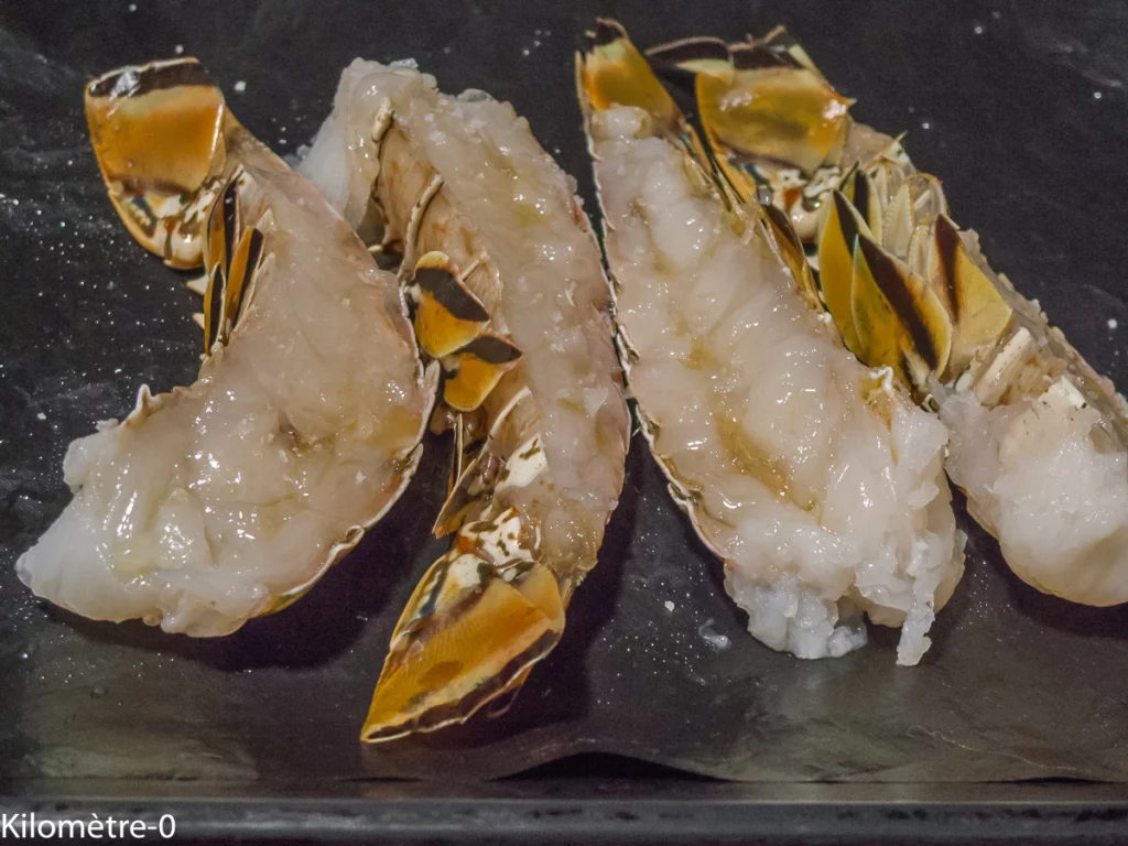 Langouste grillée au beurre blanc à la mangue - Étape 4