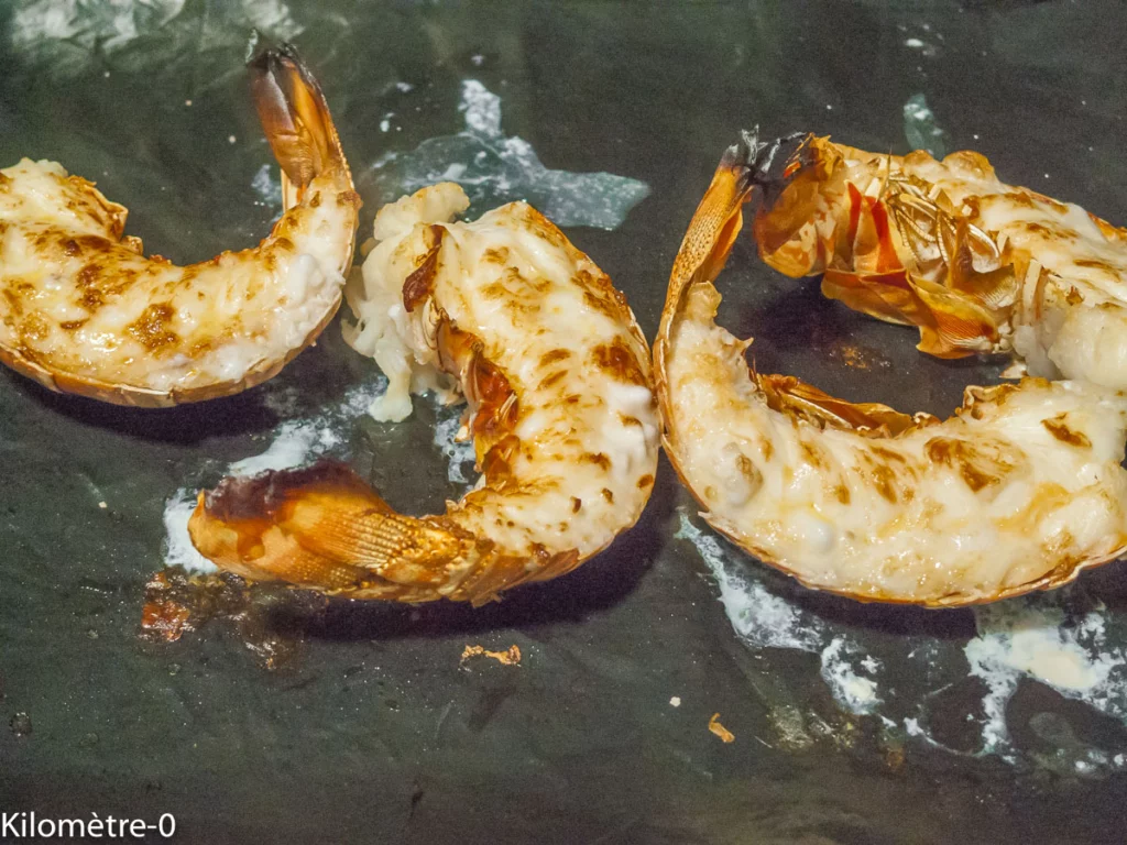 Langouste grillée au beurre blanc à la mangue - Étape 5
