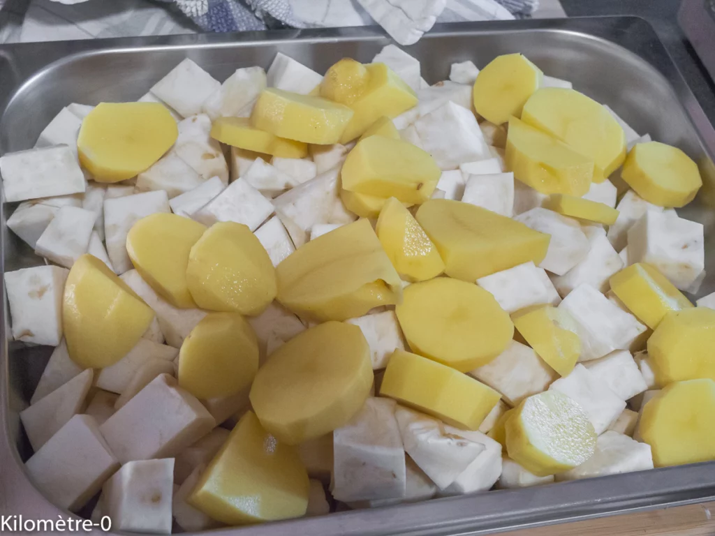 Gratin de canard au céleri rave et pommes de terre - Étape 1