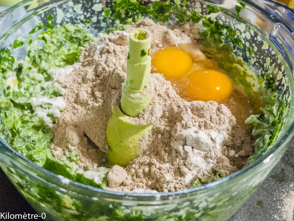 Gaufres salées aux épinards garnies à la truite fumée - Étape 4