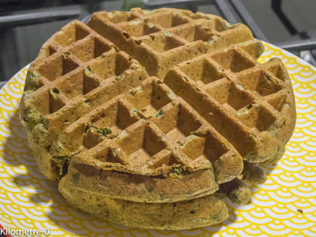 Gaufres salées aux épinards garnies à la truite fumée - Étape 6