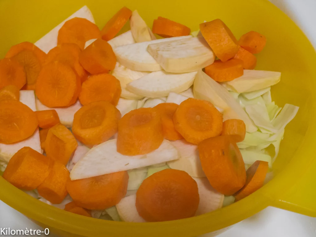 Poissons au légumes d&rsquo;hiver, type potée - Étape 2