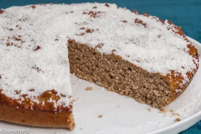 Photo de recette de gâteau, dessert,  fondant, châtaignes, châtaignes fraiches, noix de coco, facile, oeufs, protéiné, bio,  Kilomètre-0, blog de cuisine réalisée à partir de produits de saison et issus de circuits courts