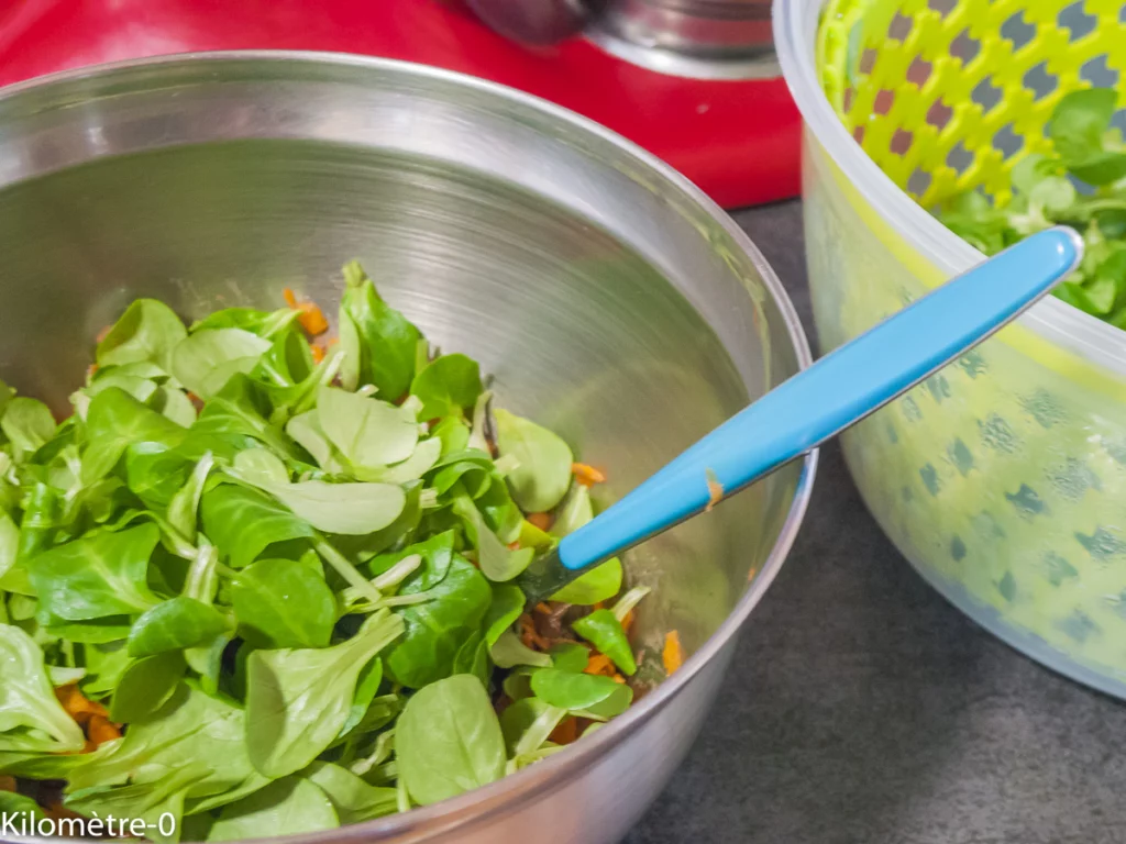 Salade de lentilles aux carottes et à l&rsquo;avocat - Étape 6