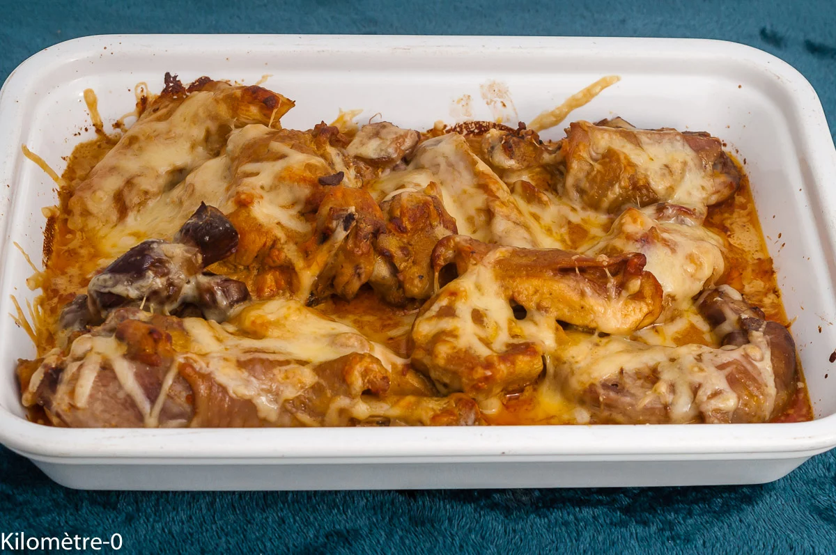 Photo de recette, poulet, Gaston Gérard, poulet rôti, volaille, fromage, gourmande, comté, sauce, paprika, de Kilomètre-0, blog de cuisine réalisée à partir de produits de saison et issus de circuits courts