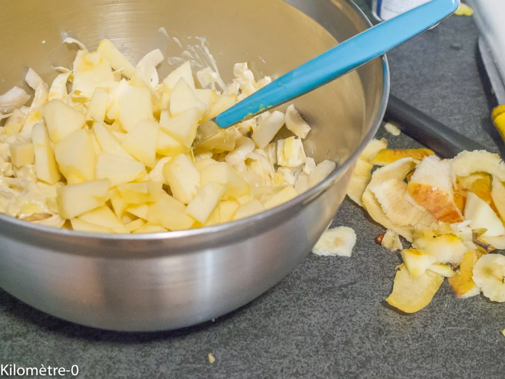 Salade d&rsquo;endives aux lardons, avocat, pomme et comté - Étape 6