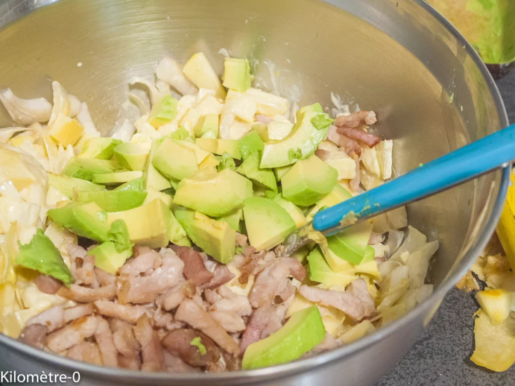 Salade d&rsquo;endives aux lardons, avocat, pomme et comté - Étape 8