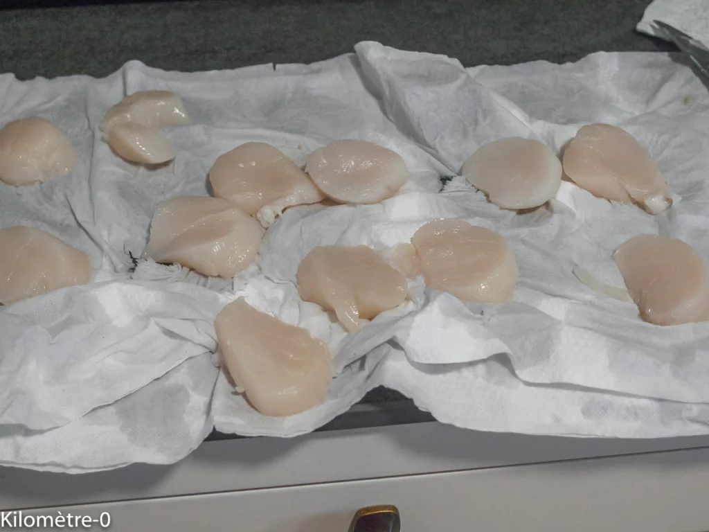 Salade de pommes de terre aux oranges, cresson et noix saint jacques - Étape 6