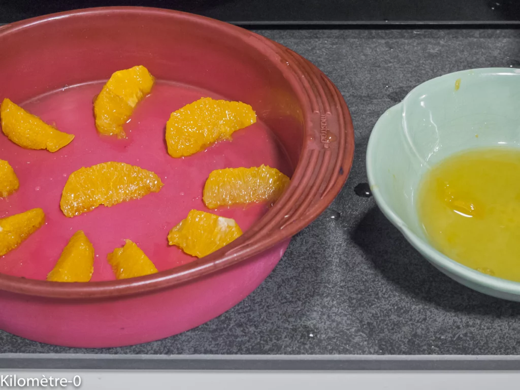 Toutorange, gâteau réalisé dans un blender - Étape 1