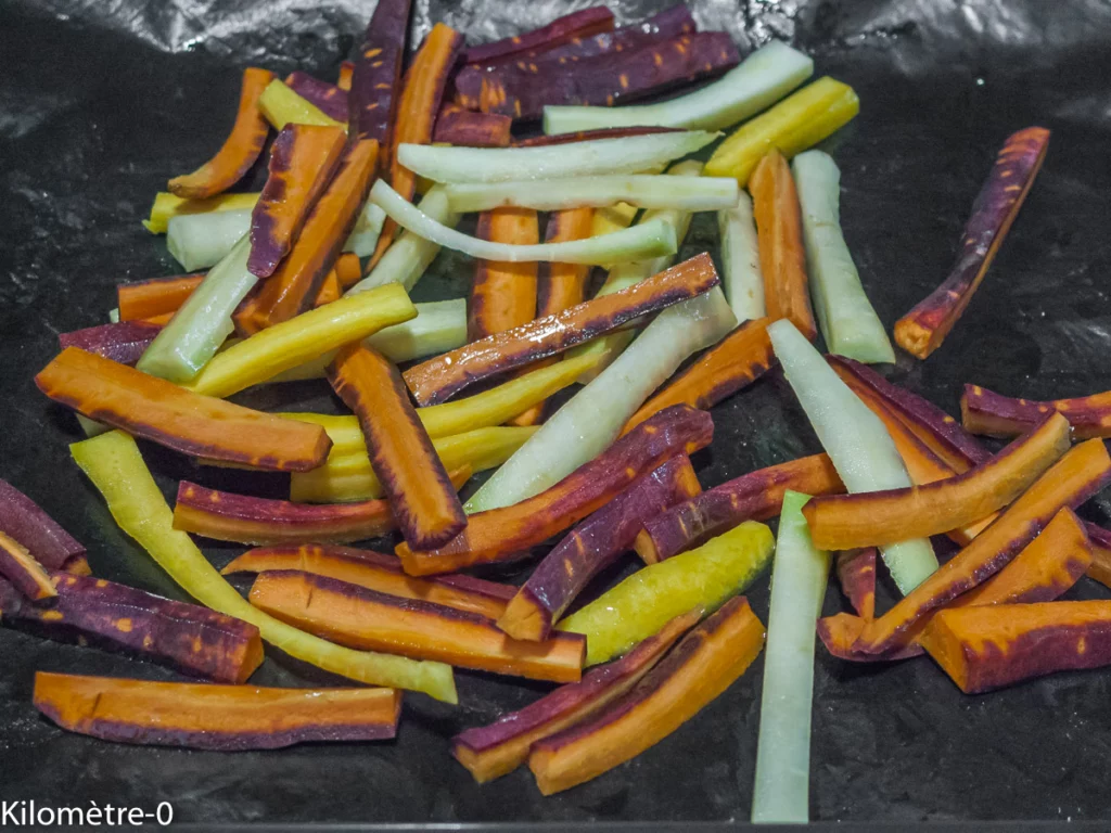 Crème de fêta et pistaches, carottes au four - Étape 1