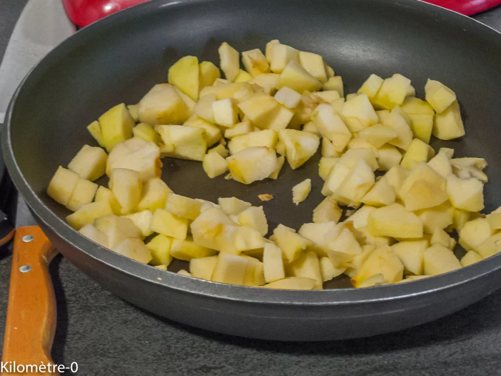 Gâteau fondant aux pommes - Étape 1