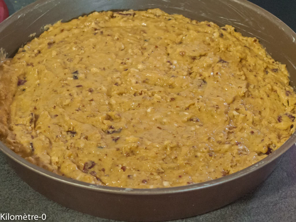 Gâteau du matin aux amandes, deux farines (petit épeautre et pois chiche) et cranberries - Étape 6