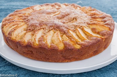 Photo de recette de dessert, gâteau, fondant, pommes, fruits, yaourt, automne, hiver, facile, rapide,  Kilomètre-0, blog de cuisine réalisée à partir de produits de saison et issus de circuits courts