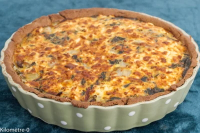 Photo de recette de quiche, tarte,  blettes, légumes, printemps, automne,  fêta, fromage, healthy, végétarien obsession fêta,  Kilomètre-0, blog de cuisine réalisée à partir de produits de saison et issus de circuits courts