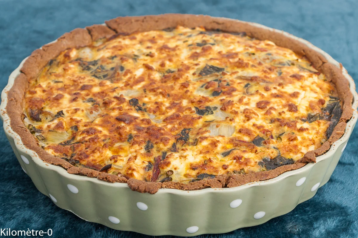 Photo de recette de quiche, tarte, blettes, légumes, printemps, automne, fêta, fromage, healthy, végétarien obsession fêta, Kilomètre-0, blog de cuisine réalisée à partir de produits de saison et issus de circuits courts