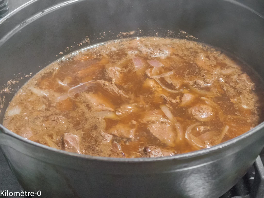 Civet de biche à la bière et aux carottes - Étape 3